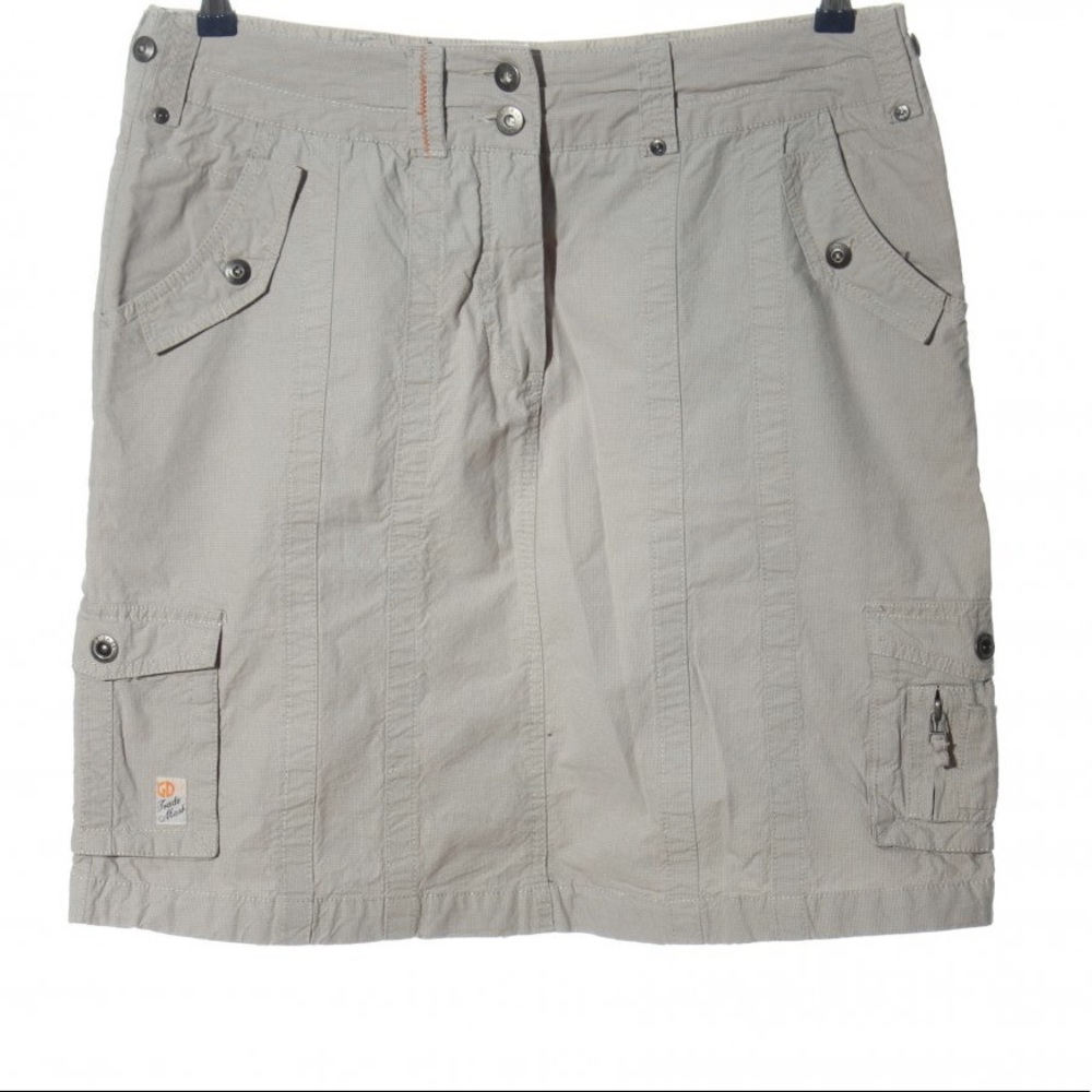 Giga Dx Streetwear Gray Cargo Mini Skirt Size38/8